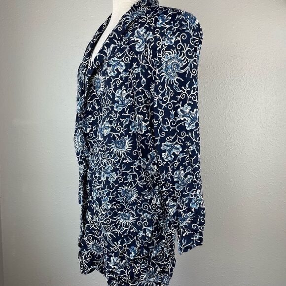 Karen Kane Two-Piece Blue and White Floral Outfit EUC - Picture 4 of 10
